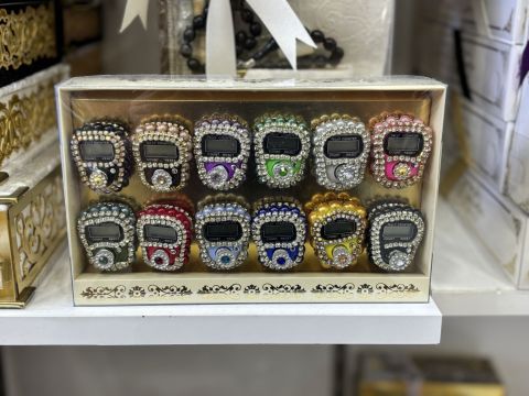 12 Li 5x5x5 Cm Mika Kutuda Zikirmatik