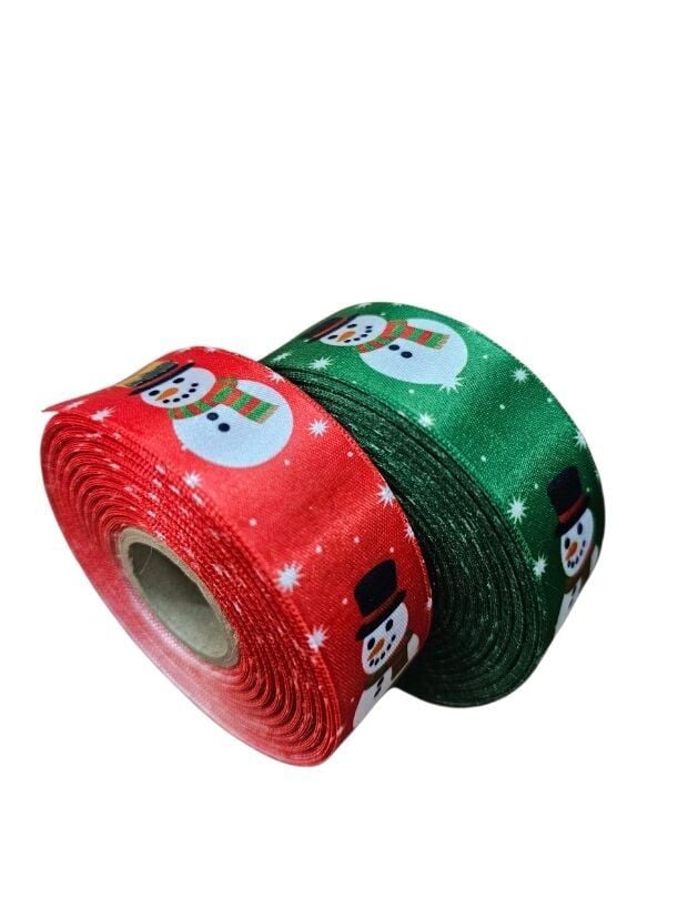 3 Cm (20 Mt.) Kardan Adam Yılbaşı SATEN Kurdele