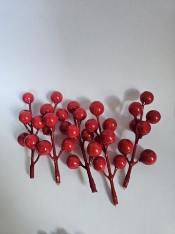 10 demet 7 Toplu Stick Kırmızı Yılbaşı Dalı