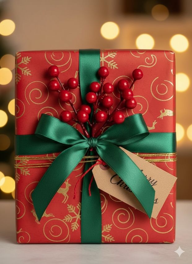 10 demet 7 Toplu Stick Kırmızı Yılbaşı Dalı