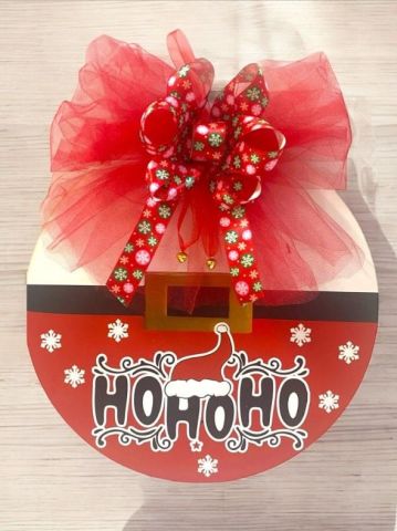 Ho Ho Ho Yılbaşı Noel Baba Kapı Süsü