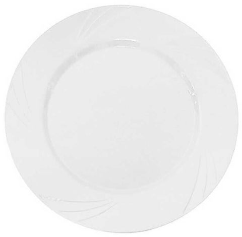 6 LI TABAK KRİSTAL MİKA 22,5 CM BEYAZ