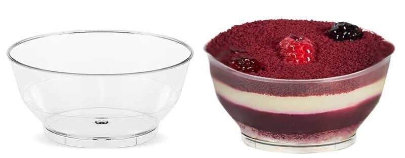 25 Lİ KASE MİKA YUVARLAK 160 CC ŞEFFAF