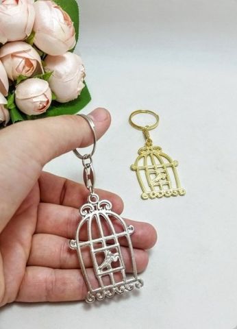 25 li Kuş Kafesi Nikah,Söz Metal Anahtarlık