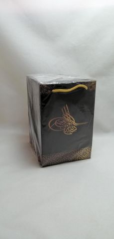 25 Li 11x17 Cm Osmanlı Tuğralı Karton Çanta Poşet