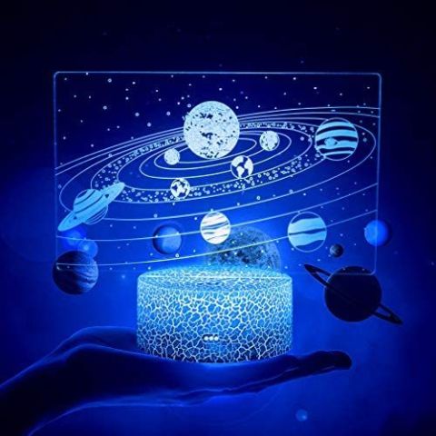 3D Işıklı Samanyolu Gece Lambası Kumandalı
