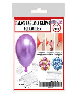 50 Lİ BALON BAĞLAMA KLİPSİ AÇILABİLEN