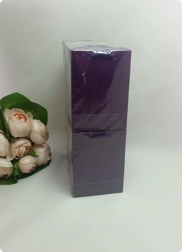 50 Li Mor Mini Karton Çanta 11x11 Cm