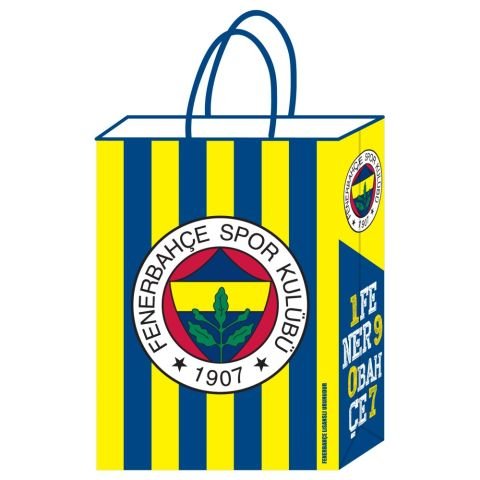 12 Li 18x24 Cm Fenerbahçe Büküm Saplı Çanta