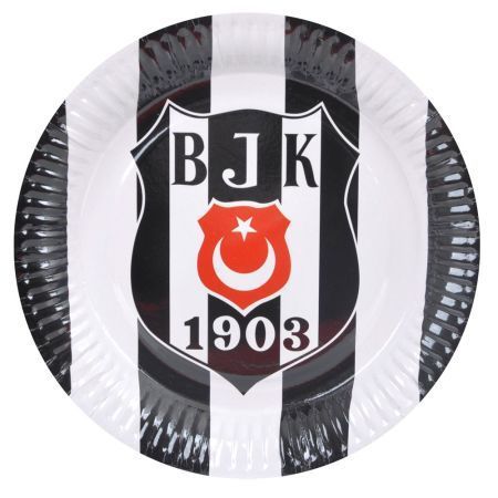 8 Li Beşiktaş Karton Tabak