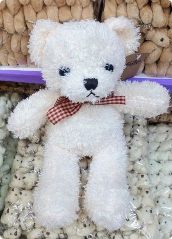 ~30 Cm Boş Süslemesiz Papyonlu Peluş Ayıcık