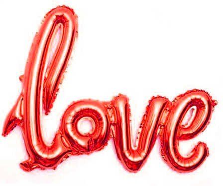 FOLYO BALON LOVE 60x45 CM KIRMIZI