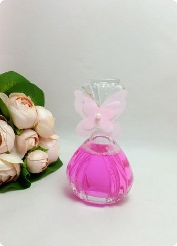 100 Adet Cam Kapaklı Prenses Kolonya Şişesi