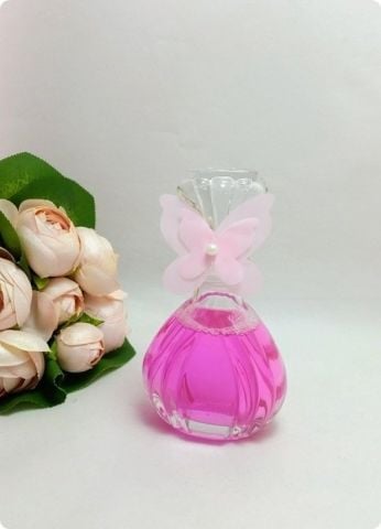 100 Adet Cam Kapaklı Prenses Kolonya Şişesi
