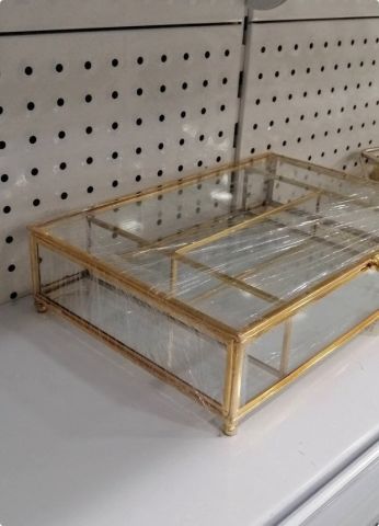 Bölmeli Kapaklı cam Kutu(30*20cm)