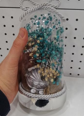 Bebek Arabası Notluklu Cipsolu Fanus (32x12cm)