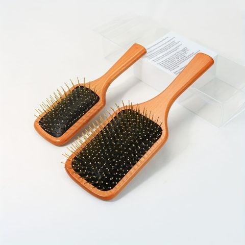 12 Li Çelik İğne Uçlu Bambu Tarak 21cm