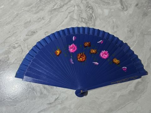 12'li Bambu Çift Taraflı Yelpaze