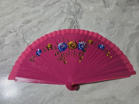 12'li Bambu Çift Taraflı Yelpaze