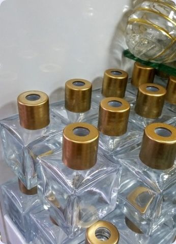 100 Lü Bambu Kare Oda Kokusu Şişesi 50 cc / Pvc Kapak