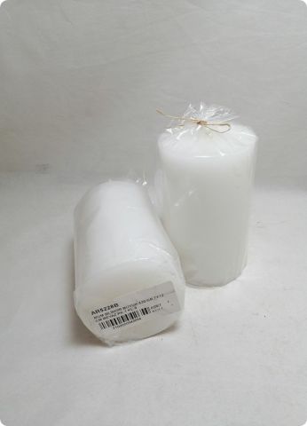 MUM SİLİNDİR BÜYÜK 430 GR 7X12 CM BEYAZ