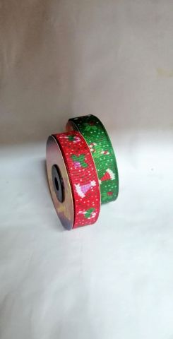 2 Cm (20 Mt.) Yılbaşı Şapkalı Grogren Kurdele