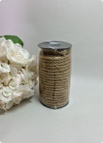 6 mm Kalınlıkta Natural Jüt İp (~12-15 Metrelik)