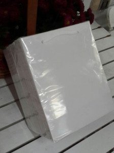 25 Li 14x17 Cm (Beyaz,Mavi ,Kraft,Altın) Körüklü Karton Çanta