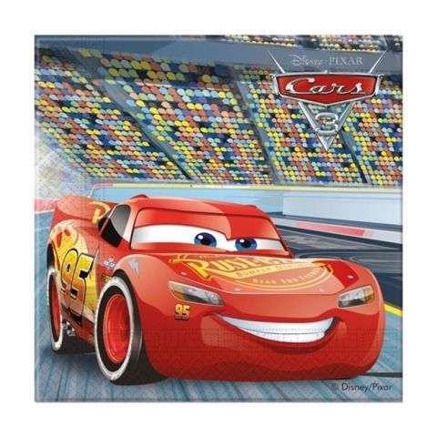 16 Lı Cars / Arabalar Kağıt Peçete