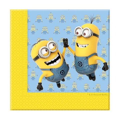 16 Lı Minions Kağıt Peçete