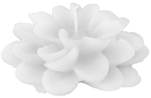 NİLÜFER LOTUS MUM ASETAT KUTULU BEYAZ