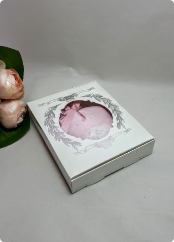 10 Lu (12x15x3 Cm) Pencereli Karton Dikdörtgen Karton Yasin,Tesbih Kutuları (Baskılı)