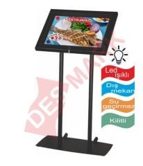 Led Işıklı Menü Panosu Çift Ayaklı
