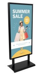 ELEGANTE Siyah Çift Taraflı Reklam&Poster Panosu