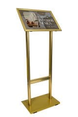 Gold Çift Ayaklı Reklam ve Menü Panosu(Yatay)