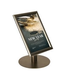 Bronz Renk Shortyboard Kısa Ayak Menü ve Bilgilendirme Panosu