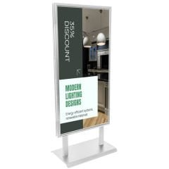 ELEGANTE Eloksal Çift Taraflı Reklam&Poster Panosu