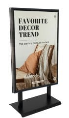 Sac MAKİ Siyah Çift Taraflı Reklam&Poster Panosu