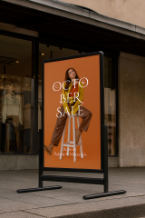 Maki Pano Siyah Çift Taraflı Alüminyum Reklam ve Kaldırım Panosu & Tabelası