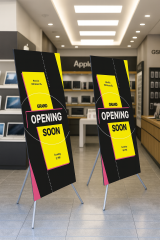 X Banner Reklam Standı 80x180 Alüminyum Fuar Standı