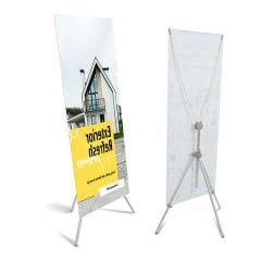 X Banner Reklam Standı 60x180 Alüminyum Fuar Standı