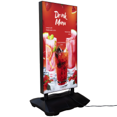 GLOWIX Işıklı Tekstil Baskı Reklam ve Poster Panosu - Su Tabanlı Yaylı Led Pano