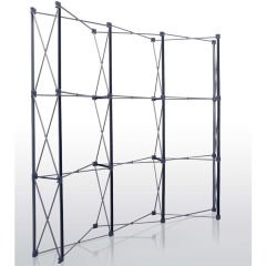 Pop-Up Örümcek Stand 3x5 Panel Oval – Taşınabilir Fuar ve Tanıtım Standı