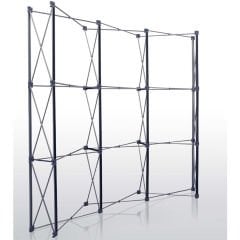 Pop-Up Örümcek Stand 3x3 Panel Oval – Taşınabilir Fuar ve Tanıtım Standı