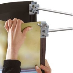 Pop-Up Örümcek Stand 3x3 Panel Oval – Taşınabilir Fuar ve Tanıtım Standı
