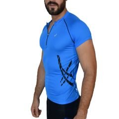 Asics MotionMuscle Fitness Koşu Outdoor S. Mavi Body Tişört