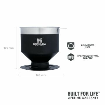 Stanley Klasik Brew Pour Over Paslanmaz Çelik Kahve Filtresi Demleyici Siyah 10-09383-030