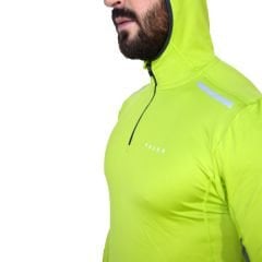 Falke Ergonomic Mountain Outdoor Kapşonlu Kışlık Yeşil Termal Tişört