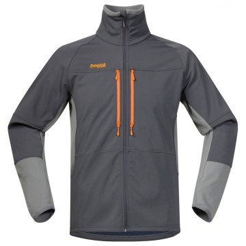 Bergans Visbretind Softshell Outdoor Full Zip Teknik Erkek Polar Ceket