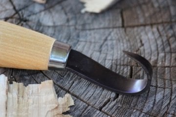 Morakniv Woodcarving 164S Kaşık Oyma Bıçağı Sağ El 13385